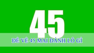 đề về 45 mai đánh lô gì trúng phần thưởng